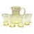 1930s Art Deco Bohemian Drinking Set With Pitcher Set- 7 Pieces For Sale