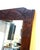 Mid-Century Modern Carved Wood Bamboo/Leaf-Frame Wall Mirror For Sale - Image 3 of 5