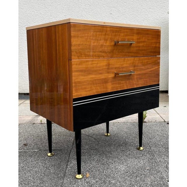 Vintage Art Deco Bedside Tables, 1960s, Set of 2 For Sale - Image 6 of 9