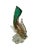 Beautiful, early Murano hand blown Sommerso Green, controlled bubble and gold leaf Italian art glass fish sculpture on...