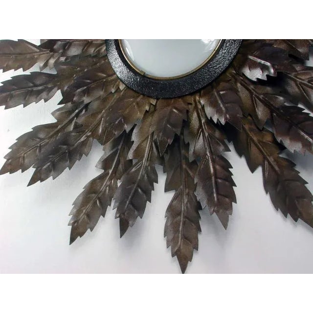 Mid-Century Spanish Sunburst Sconce, 1950s For Sale - Image 6 of 11