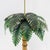 Pair of Vintage Tole Palm Tree Table Lamps in Green and Gold For Sale In New York - Image 6 of 12