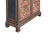 Vintage Oriental Black Red Gold Scenery Carving Storage Cabinet For Sale - Image 4 of 10