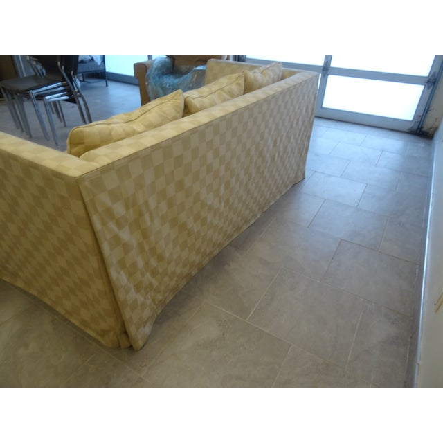 Postmodern Billy Baldwin Style Custom Tuxedo Sofa For Sale - Image 3 of 10