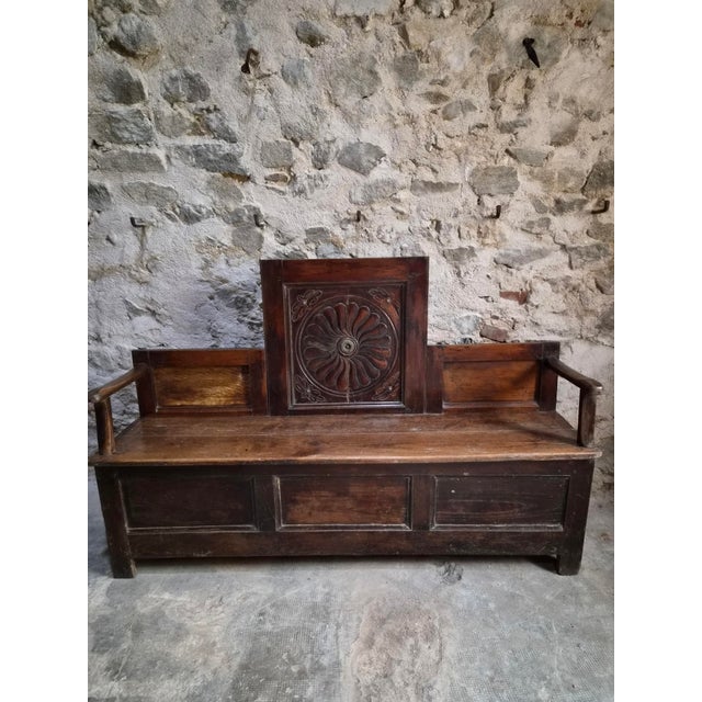 This unusual antique bench originates from the Auvergne region of France and dates from the first half of the 19th...