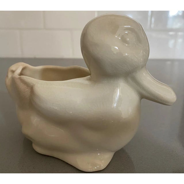 Small Antique Early 20th Century Ceramic Duck Dish Made in Usa For Sale In Austin - Image 6 of 9