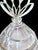 Art Deco Czechoslovakian Art Deco Paneled Crystal Perfume Bottle Frosted Crystal Stoppe For Sale - Image 3 of 13