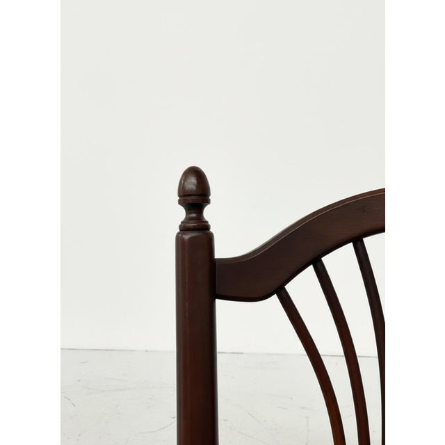 Wood Pair of Tom Seely Solid Cherry Dining Armchairs For Sale - Image 7 of 12