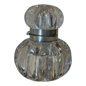 Antique Crystal Glass Inkwell