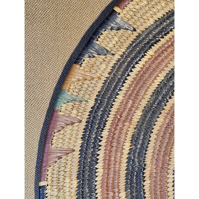 Late 19th Century Unusual Whirwhind Green Centered Pima Basket For Sale - Image 9 of 11