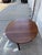 Brown Vintage Jacobean Style Mahogany Gateleg Drop-Leaf Dining Table With Turned Stretcher Base For Sale - Image 8 of 12