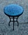 16" Mini Moroccan Mosaic Accent Table – Petrol Blue Tile Top For Sale In Orlando - Image 6 of 9