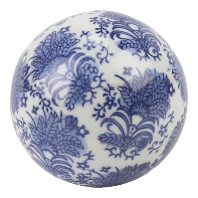 Feather Porcelain Ball 5" For Sale