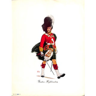1950s Gordon Highlanders Traditional Reproduction Print For Sale