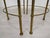 Gold-Plated Brass Ringed Side Tables, 1950s, Set of 3 For Sale - Image 17 of 18