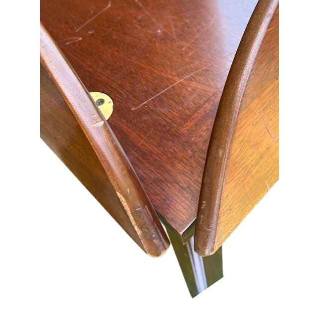 Coffee Mid-20th Century Attributed to Henkel Harris Butler Coffee or Occasional Table in Solid Cherry For Sale - Image 8 of 9