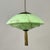 Green Marbled Opaline and Burnished Brass Pendant with Tassel, Germany, 1930s For Sale - Image 4 of 17