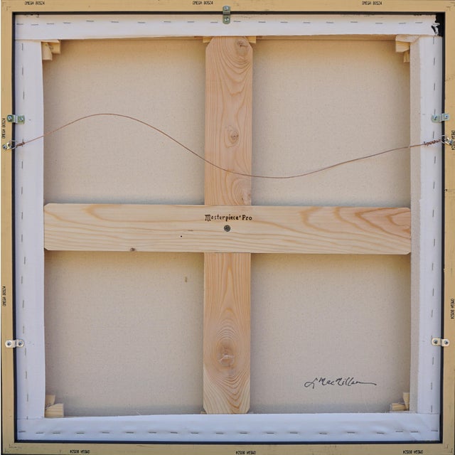 Contemporary "The High Life" Abstract Landscape Painting by Laurie MacMillan, Framed For Sale - Image 3 of 6