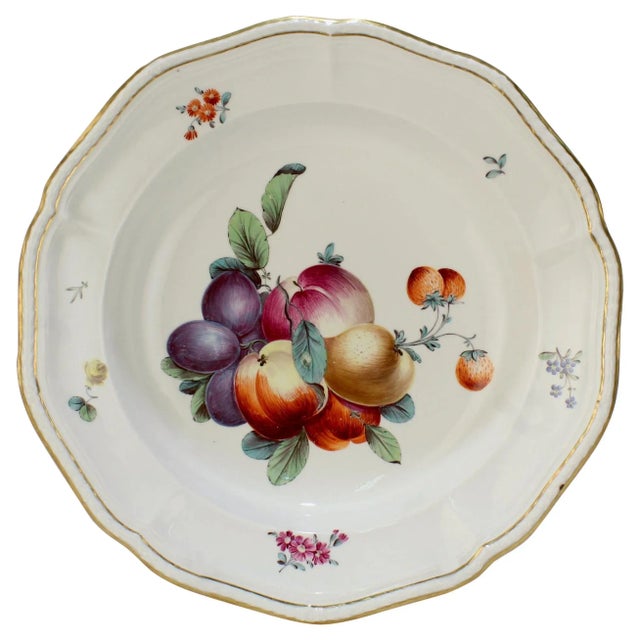 18th Century Frankenthal Porcelain Hand Painted Fruit Decoration Bowl For Sale - Image 13 of 13