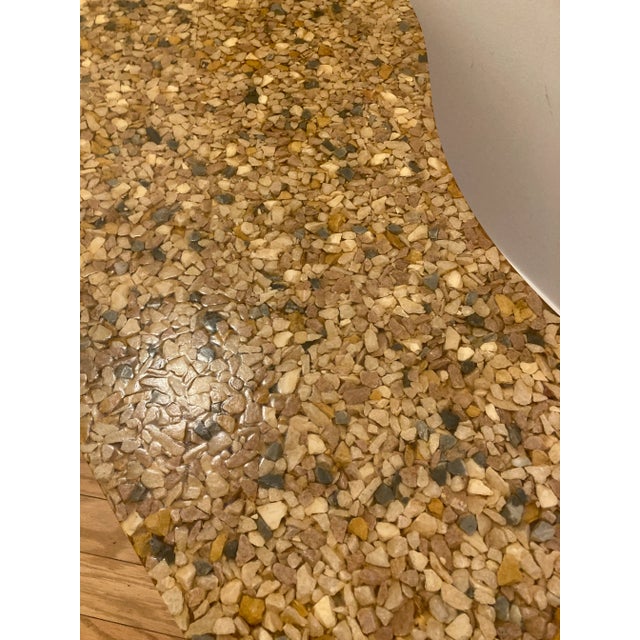 1950s Mid Century Stone and Resin Kidney Table For Sale - Image 12 of 12