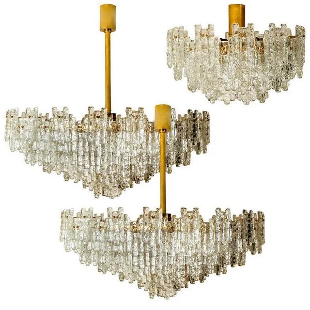 Large Seven Tier Sculptural Ballroom Chandelier by JT Kalmar For Sale - Image 10 of 11