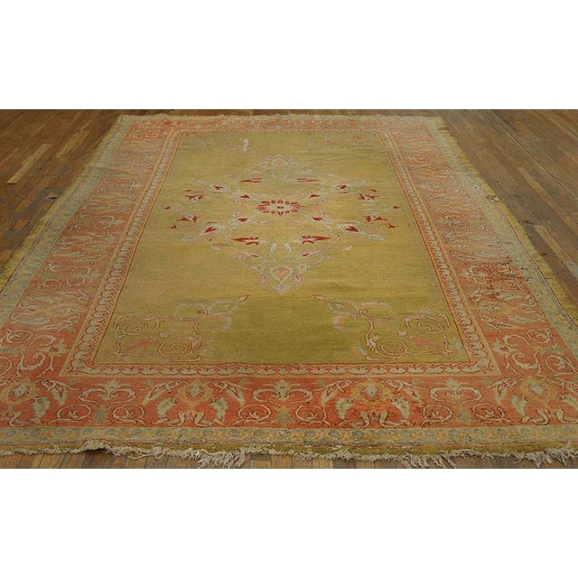 19th Century Turkish Oushak Carpet ( 7'6" x 10'10" - 233 x 330 )