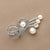 Late 20th Century Mikimoto Estate Akoya Pearl Brooch Pin Sterling Silver 6.37 MM For Sale In New York - Image 6 of 9