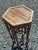 Brown Vintage Bamboo and Rattan 6 Sided End Table or Stand For Sale - Image 8 of 12