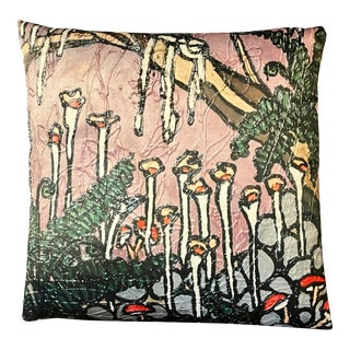 Ron C. Curlee II Bog Toss Pillow with Insert For Sale