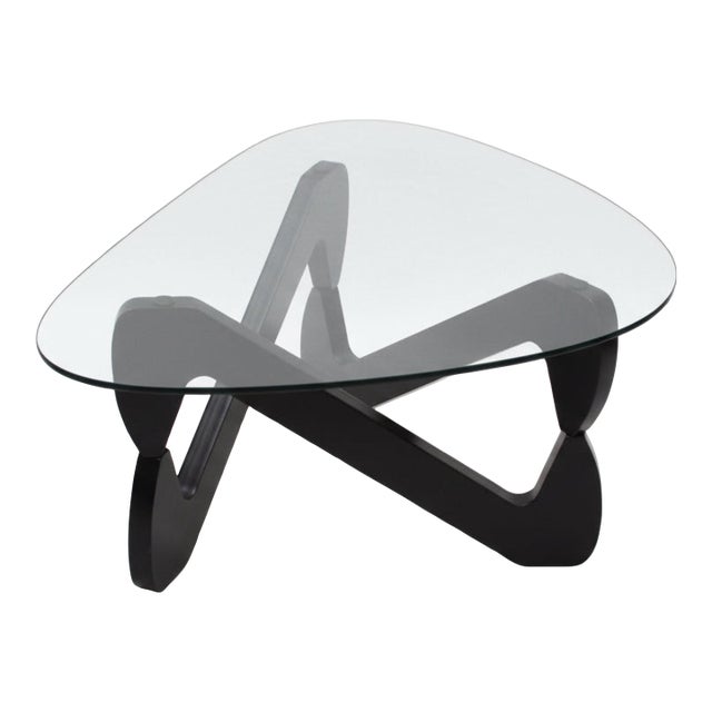 Petite Vintage Black Modern Coffee Table For Sale