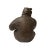 Chinese Distressed Brown Rough Marks Ceramic Clay Man Art Figure For Sale - Image 4 of 6