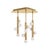 2020s Rhoads Chandelier, Alabaster/Natural Brass For Sale - Image 5 of 9
