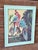 Vintage Tropical Parrot Painting on Canvas in Mint Painted Frame For Sale - Image 11 of 11