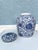 Vintage Asian Blue & White Ginger Pot With Lid For Sale - Image 4 of 6