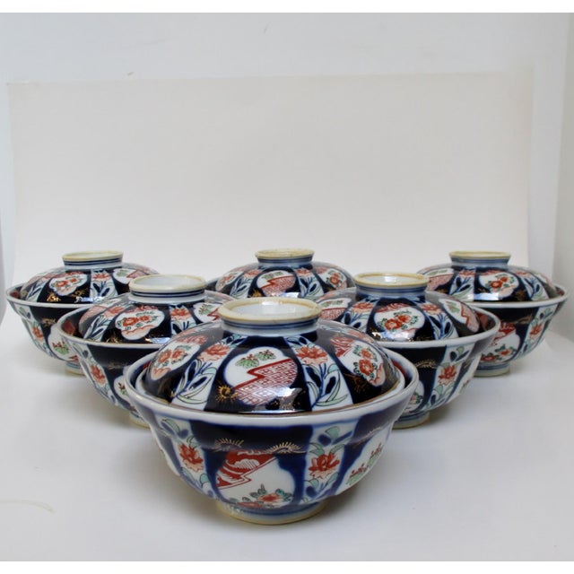 Japanese Imari Soup Bowls, Service for 6 Chairish