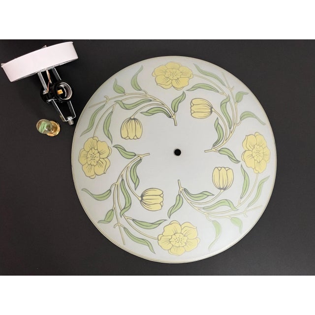 Arts & Crafts Floral Flush Light, C1940s For Sale - Image 16 of 18