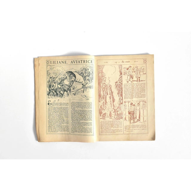 1920s French 1920s Illustrated Story, "Liliane, Aviatrice" For Sale - Image 5 of 9