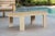 White Eclipse Outdoor Solid Teak Wood Natural Look Coffee Table For Sale - Image 8 of 8