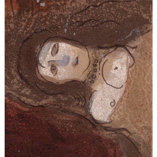 Marc Chagall, Ruth aux pieds de Booz (Ruth at the Feet of Boaz), Nude, 1960, Original Lithograph For Sale - Image 6 of 8