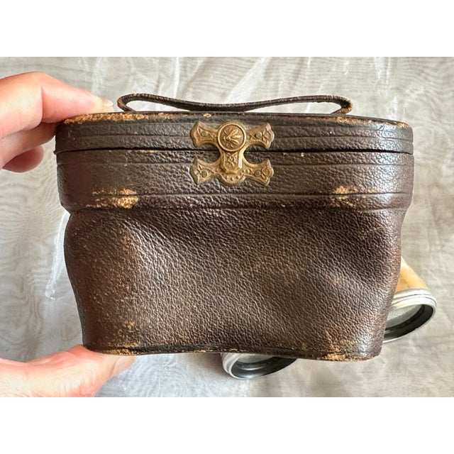 Victorian Antique Mother of Pearl French Opera Glasses in Leather Case For Sale - Image 3 of 18