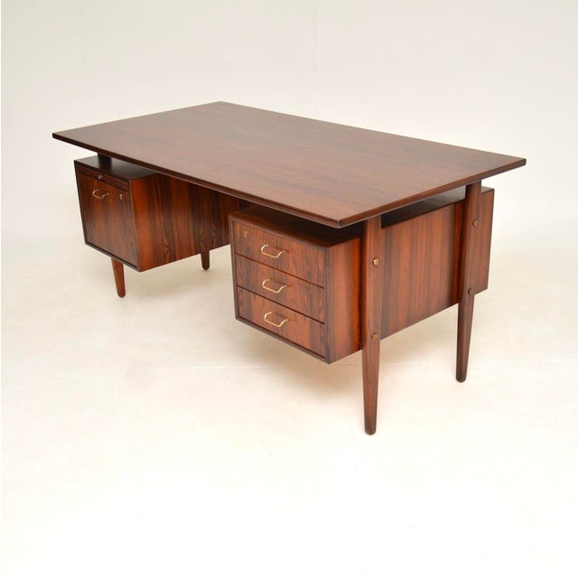 Mid-Century Modern Danish Desk, 1960s For Sale - Image 4 of 11