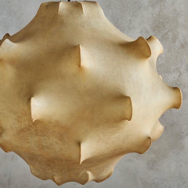 Beige Italian 'Taraxacum' Cocoon Pendant by Achille & Pier Giacomo Castiglioni For Sale - Image 8 of 11