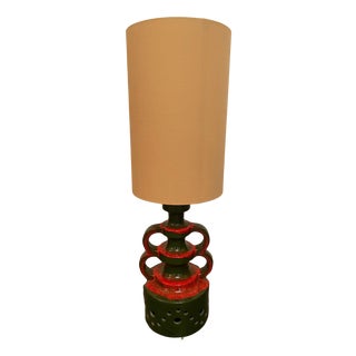 Ceramic Lamp from Scheurich, W. Germany For Sale