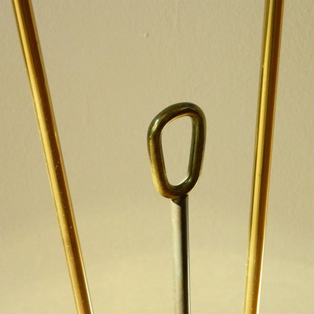 1950s Floor Lamp with Pointed Cone Shades by Rupert Nikoll For Sale - Image 5 of 8
