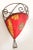 Late 20th Century Vintage Moroccan Berber Painted-Hide Wall Sconce Shade, Iron Frame For Sale - Image 5 of 11