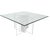 Jeffrey Bigelow PostModern Attributed to Jeffrey Bigelow 1990s Square Beveled Glass Dining Table With Lucite Base For Sale - Image 4 of 8