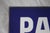 Blue and White Enamel Metal Traffic Sign, 1950s For Sale - Image 4 of 17