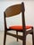 Brown Teak and Orange Upholstered Chair by Erik Buch For Sale - Image 8 of 11
