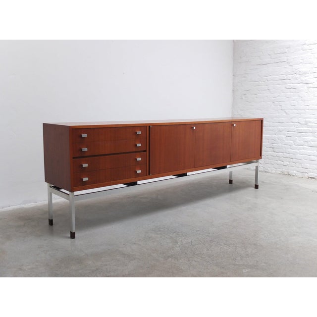 Large Modernist Sideboard by Werner Wölfers for V-Form, 1960s For Sale - Image 9 of 18
