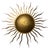 Spanish Solar Crown Sunburst Fixture in Gilt Metal, 1950 For Sale - Image 10 of 10